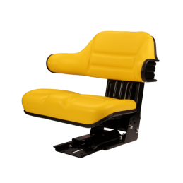 Universali padalinta sėdynė PVC su porankiu traktoriams ir mašinoms, geltona Ursus C-330 C-360 Massey Ferguson MF 235 ir 255 Zet