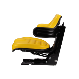 Universali padalinta sėdynė PVC su porankiu traktoriams ir mašinoms, geltona Ursus C-330 C-360 Massey Ferguson MF 235 ir 255 Zet