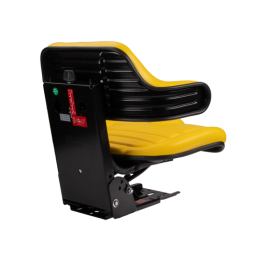 Universali padalinta sėdynė PVC su porankiu traktoriams ir mašinoms, geltona Ursus C-330 C-360 Massey Ferguson MF 235 ir 255 Zet