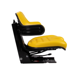 Universali padalinta sėdynė PVC su porankiu traktoriams ir mašinoms, geltona Ursus C-330 C-360 Massey Ferguson MF 235 ir 255 Zet