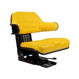 Universali padalinta sėdynė PVC su porankiu traktoriams ir mašinoms, geltona Ursus C-330 C-360 Massey Ferguson MF 235 ir 255 Zet