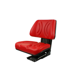 Universali padalinta sėdynė traktoriams ir mašinoms, raudona