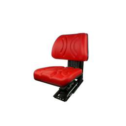 Padalinta sėdynė traktoriams ir mašinoms, raudona