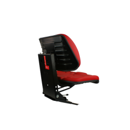 Padalinta sėdynė traktoriams ir mašinoms, raudona