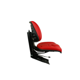 Padalinta sėdynė traktoriams ir mašinoms, raudona