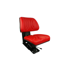 Padalinta sėdynė traktoriams ir mašinoms, raudona