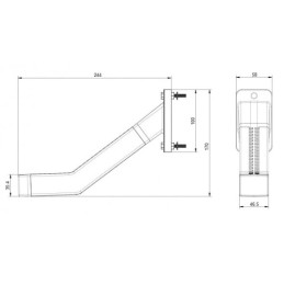 2 x Darbo žibintas 18xLED 1350 LM 10W + jungtis