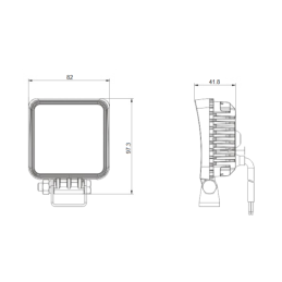 Darbo žibintas 16xLED 1600 LM 16W + jungtis