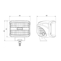 Darbo žibintas 8xLED 1608 LM 27W + jungtis
