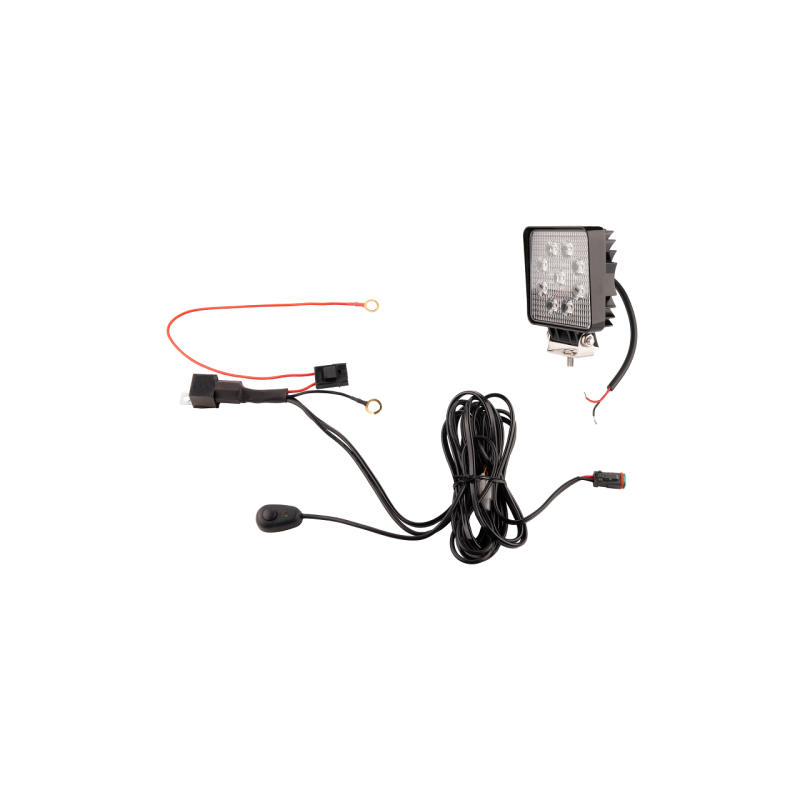 Darbo žibintas 9xLED 1430 LM 24W + jungtis