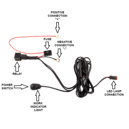 Darbo žibintas 1xLED 805 LM 4W + jungtis