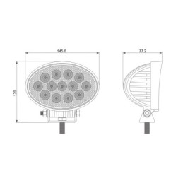 Darbo žibintas 13xLED 2316 LM 31W + jungtis