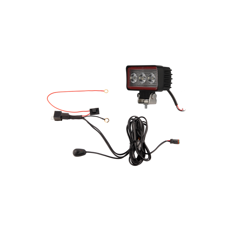 Darbo žibintas 3xLED 664 LM 7.1W + jungtis