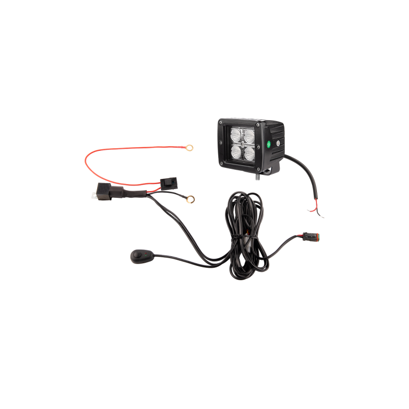 Darbo žibintas 4xLED 1000 LM 16W + jungtis