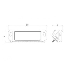 Darbo žibintas 42xLED 2800 LM 46W + jungtis