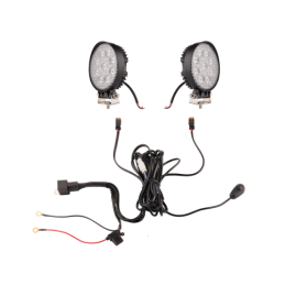 Du darbo žibintai 9xLED 1280 LM 24W + jungtis