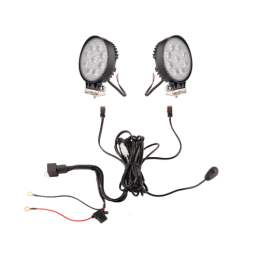 Du darbo žibintai 9xLED 1430 LM 24W + jungtis