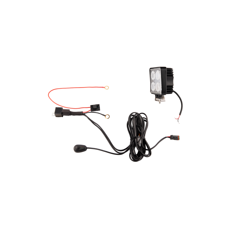 Darbo žibintas 4xLED 1600 LM 16W + jungtis