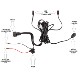 Du darbo žibintai 1xLED 900 LM 24W + jungtis