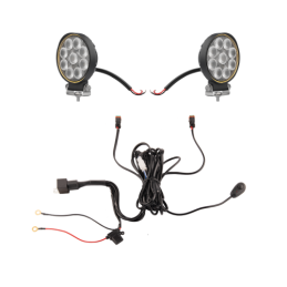 Du darbo žibintai 9xLED 1133 LM 20W + jungtis