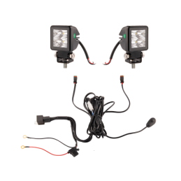 Du darbo žibintai 4xLED 1800 LM 18W + jungtis