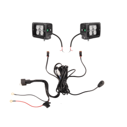 Du darbo žibintai 4xLED 1000 LM 16W + jungtis