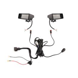 Du darbo žibintai 6xLED 1200 LM 18W + jungtis