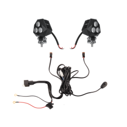 Du darbo žibintai 3xLED 911 LM 9W + jungtis