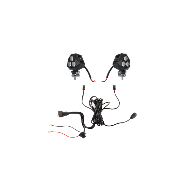 Du darbo žibintai 3xLED 911 LM 9W + jungtis