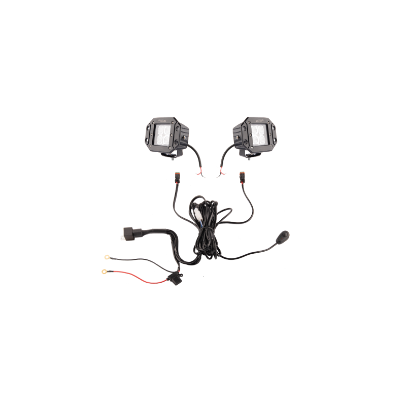 Du darbo žibintai 4xLED 600 LM 14W + jungtis