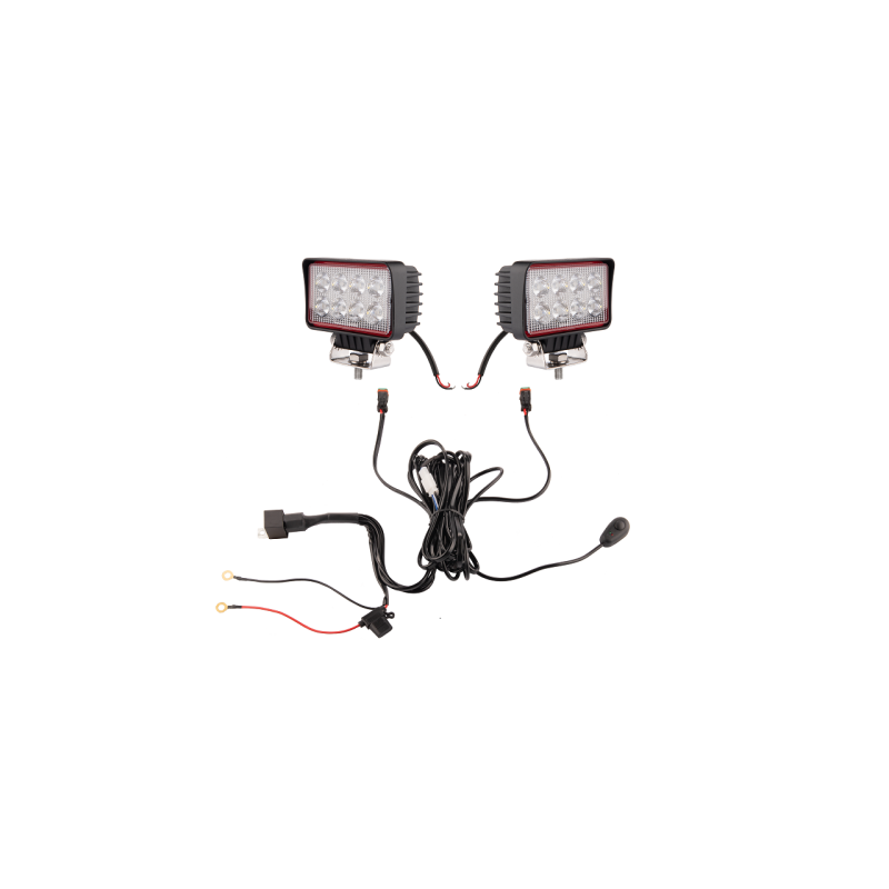 Du darbo žibintai 8xLED 1826 LM 21W + jungtis