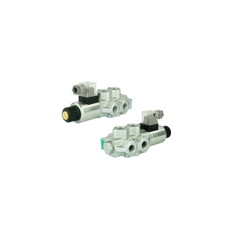 WALVOIL solenoidinis vožtuvas hidraulinis daliklis 6/2 60L, elektra valdomas 24V