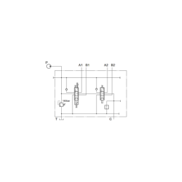 Hidraulinis skirstytuvas 2 sekcijos 45L SDM-104 originalus frontalinio krautuvo plūduriuojančiai sekcijai