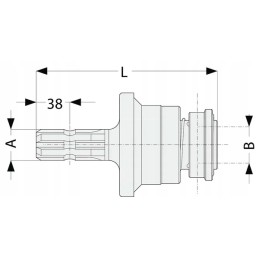 Vienpusė sankaba, pritvirtinta rm 1 3 8