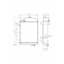 Varinis radiatorius, šoninis montavimas 1012 1014 rm