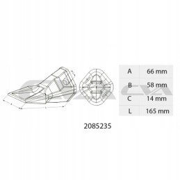 Kaušo dantukas naujo tipo katė 2085235