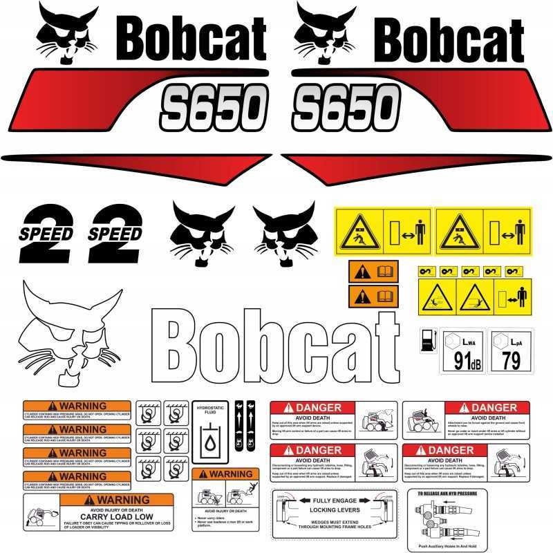 Laminuoti lipdukai bobcat s650 mini loader full