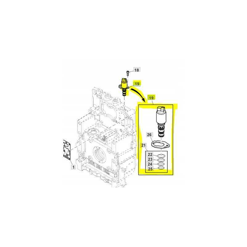John Deere RE190713 solenoidinis vožtuvas