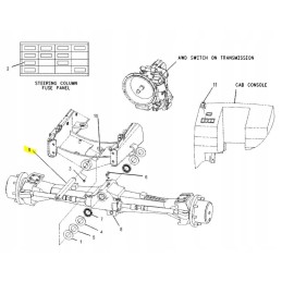 Cat cva priekinės ašies tvirtinimo kaištis
