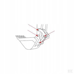 Cat 301 6c vokiškų kaušo kaiščių ir įvorių komplektas