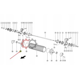 Smulkintuvo stebulės ilgas kairysis sriegis 078342