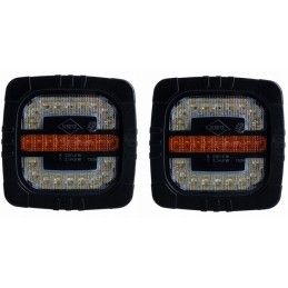 2x priekinis žibintas 2 funkcijų traktorių ekskavatoriai vilkikai