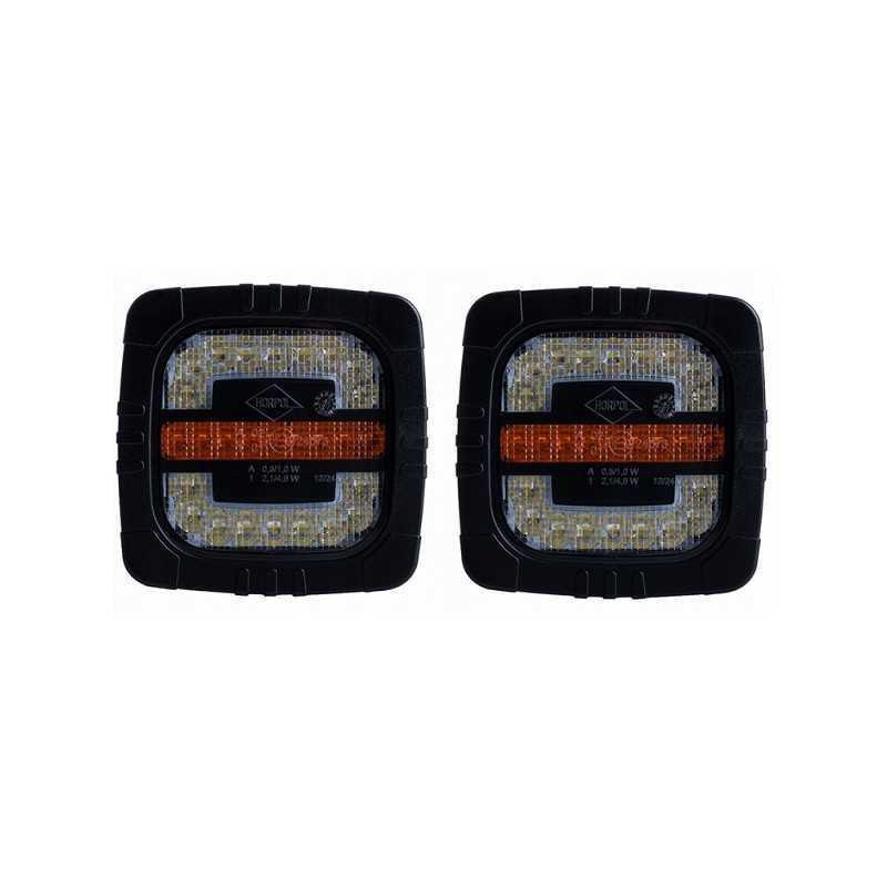 2x priekinis žibintas 2 funkcijų traktorių ekskavatoriai vilkikai