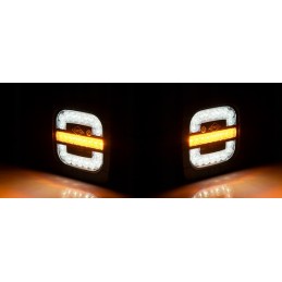 2x priekinis žibintas 2 funkcijų traktorių ekskavatoriai vilkikai