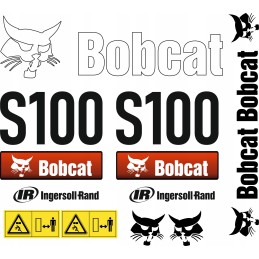 Bobcat s100 šoninio krautuvo laminuoti lipdukai