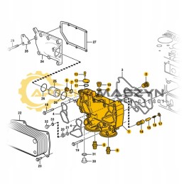Alyvos aušintuvo korpusas volvo ec210b ec210c ec210b