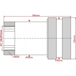 Hidraulinė greitoji jungtis euro, vidinis sriegis 1