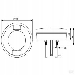 LED galinis rūko žibintas valuefit 10 30v