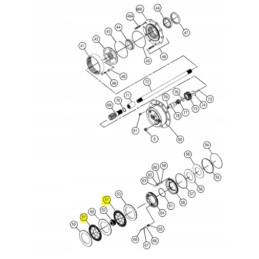 Stabdžių diskas šlapiems stabdžiams cat volvo korpusas