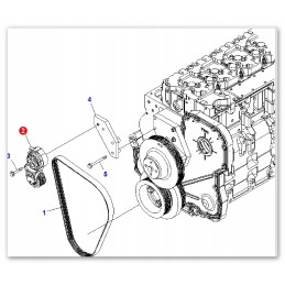 Komatsu pc 210 240 290 340 diržo įtempiklis